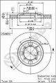Brzdový kotouč BREMBO 09.5537.10 - MITSUBISHI