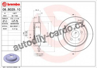 Brzdový kotouč BREMBO 08.B029.10