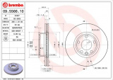 Brzdový kotouč BREMBO 09.5566.10 - VW