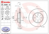 Brzdový kotouč BREMBO 09.5568.10 - VOLVO