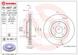 Brzdový kotouč BREMBO 09.A637.21 - CITROËN, MITSUBISHI, PEUGEOT
