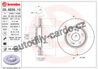 Brzdový kotouč BREMBO 09.8936.11