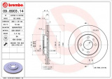Brzdový kotouč BREMBO 09.8903.14 - LADA