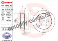 Brzdový kotouč BREMBO 08.A446.11