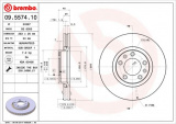 Brzdový kotouč BREMBO 09.5574.10 - CITROËN
