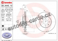 Brzdový kotouč BREMBO 09.A445.11