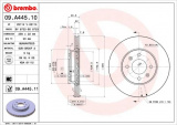 Brzdový kotouč BREMBO 09.A445.11