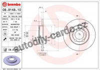 Brzdový kotouč BREMBO 08.9148.11