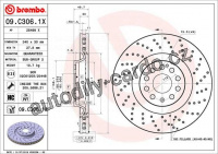 Brzdový kotouč BREMBO 09.C306.1X