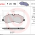 Sada brzdových destiček BREMBO P24152 - FORD