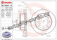 Brzdový kotouč BREMBO 09.9022.11