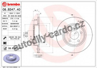 Brzdový kotouč BREMBO 08.B347.41