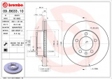 Brzdový kotouč BREMBO 09.B633.10 - NISSAN, OPEL, RENAULT