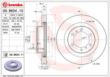 Brzdový kotouč BREMBO 09.B634.11 - TOYOTA