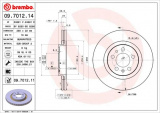 Brzdový kotouč BREMBO 09.7012.11 - AUDI, SEAT, ŠKODA, VW