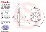 Brzdový kotouč BREMBO 09.9619.11