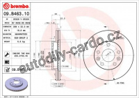 Brzdový kotouč BREMBO 09.B463.10