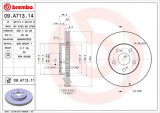 Brzdový kotouč BREMBO 09.A713.14 - TOYOTA