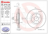 Brzdový kotouč BREMBO 09.A716.21 - NISSAN