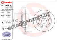 Brzdový kotouč BREMBO 08.B653.11