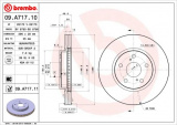 Brzdový kotouč BREMBO 09.A717.10 - LEXUS