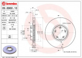 Brzdový kotouč BREMBO 09.8960.10 - FORD
