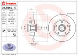 Brzdový kotouč BREMBO 08.B369.17