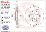 Brzdový kotouč BREMBO 09.B638.10 - MINI