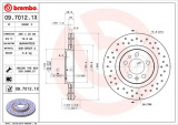 Brzdový kotouč BREMBO 09.7012.1X