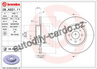 Brzdový kotouč BREMBO 08.A501.11