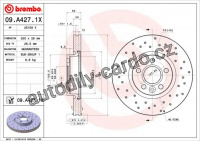 Brzdový kotouč BREMBO 09.A427.1X