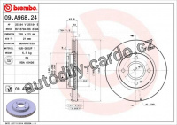 Brzdový kotouč BREMBO 09.A968.21