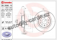 Brzdový kotouč BREMBO 08.D080.11