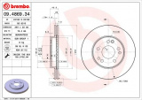 Brzdový kotouč BREMBO 09.4869.34 - MERCEDES-BENZ