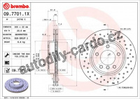 Brzdový kotouč BREMBO 09.7701.1X