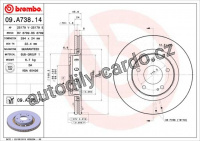 Brzdový kotouč BREMBO 09.A738.11