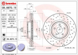 Brzdový kotouč BREMBO 09.A870.1X - SUBARU