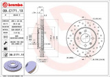 Brzdový kotouč BREMBO 09.C171.1X - HYUNDAI, KIA
