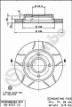 Brzdový kotouč BREMBO MAX 09.6727.77 - FORD