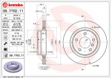 Brzdový kotouč BREMBO 09.7702.11 - BMW
