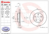 Brzdový kotouč BREMBO 09.5844.10 - TOYOTA