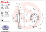 Brzdový kotouč BREMBO 09.7717.10 - OPEL, RENAULT