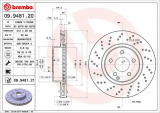 Brzdový kotouč BREMBO 09.9481.20 - MERCEDES-BENZ