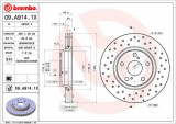 Brzdový kotouč BREMBO 09.A914.1X - TOYOTA