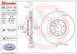 Brzdový kotouč BREMBO 09.C177.11 - MAZDA