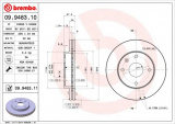Brzdový kotouč BREMBO 09.9483.10 - CHEVROLET