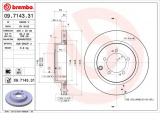 Brzdový kotouč BREMBO 09.7143.31