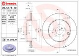 Brzdový kotouč BREMBO 09.C178.11 - MAZDA