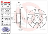 Brzdový kotouč BREMBO MAX 09.6924.75 - BMW