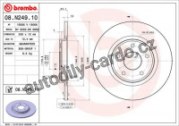 Brzdový kotouč BREMBO 08.N249.10